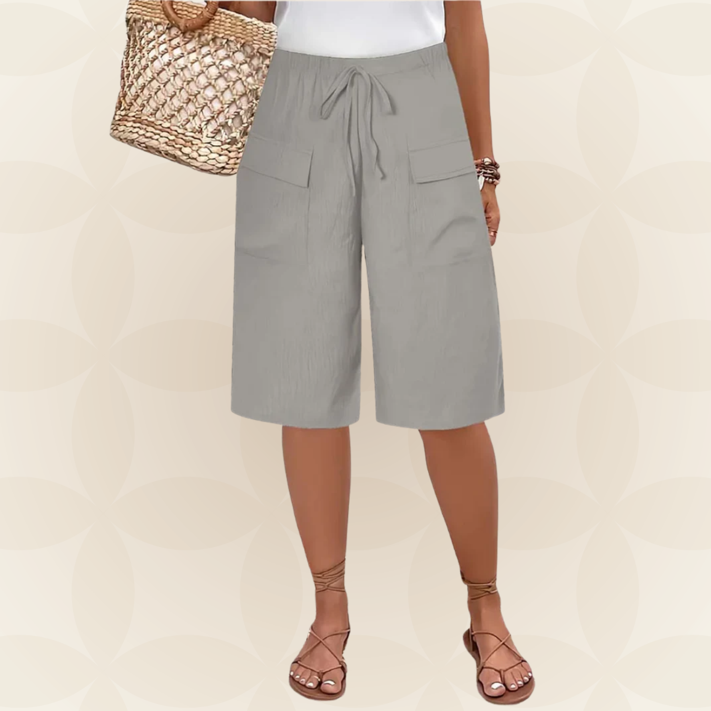 Clota | Pantalón Corto con Cinturilla Elástica – 1+1 GRATIS