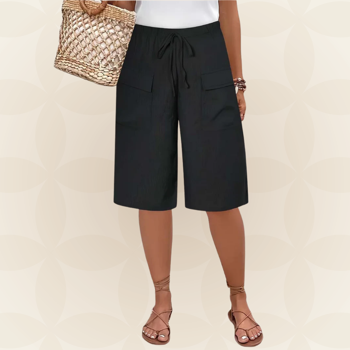 Clota | Pantalón Corto con Cinturilla Elástica – 1+1 GRATIS