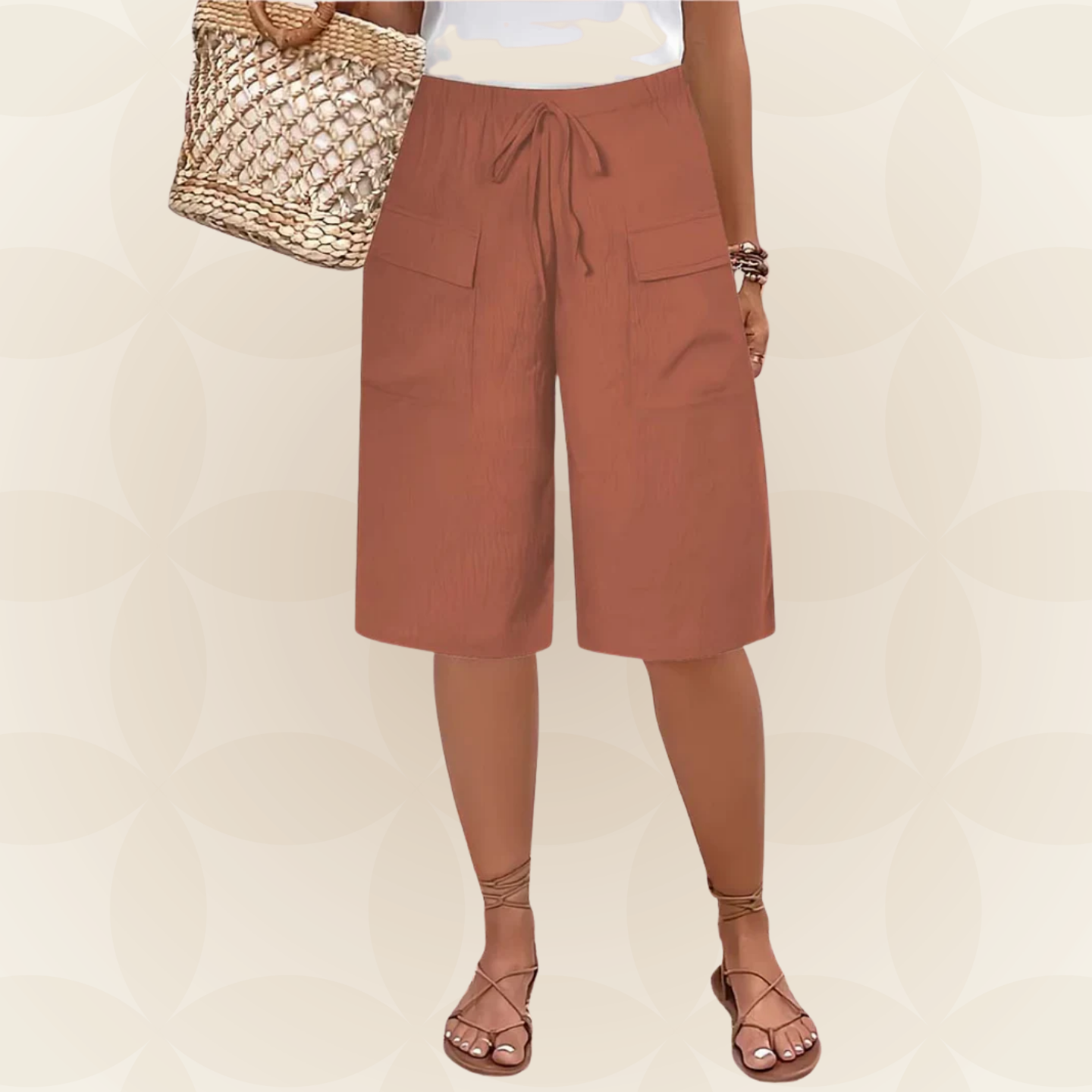 Clota | Pantalón Corto con Cinturilla Elástica – 1+1 GRATIS