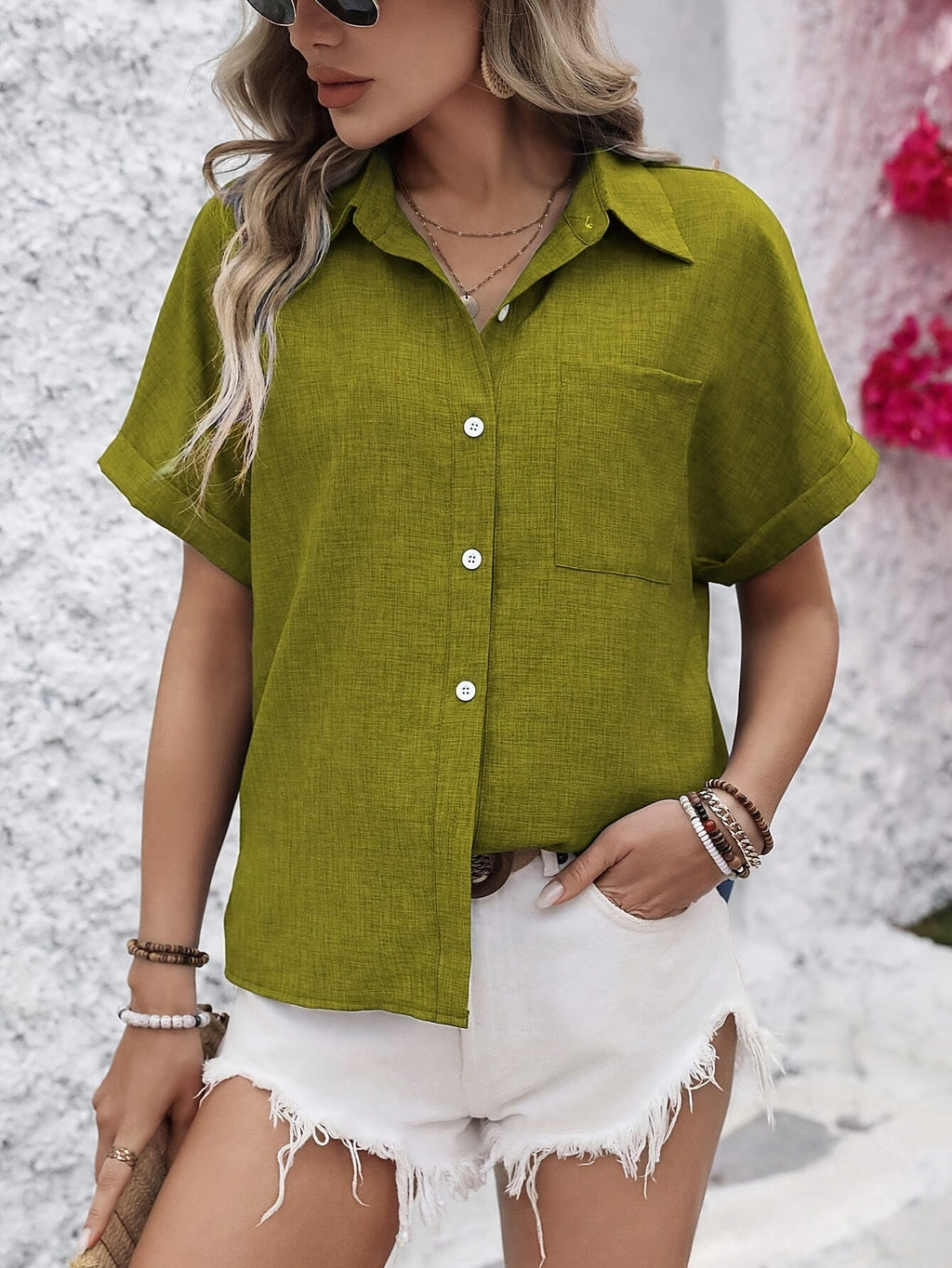 Lobke | Blusa Cómoda de Manga Corta
