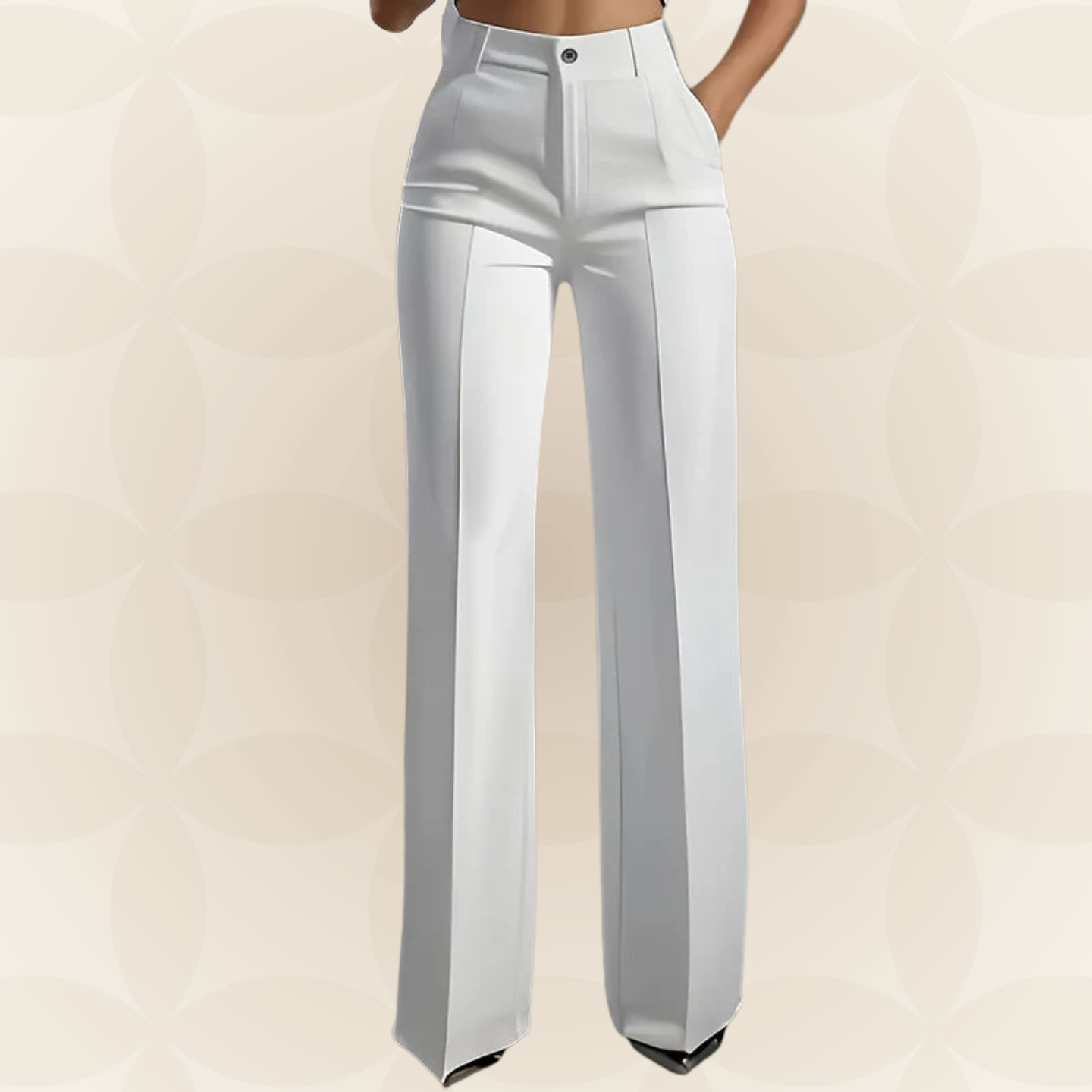 Marjan – Elegante Pantalón de Cintura Alta