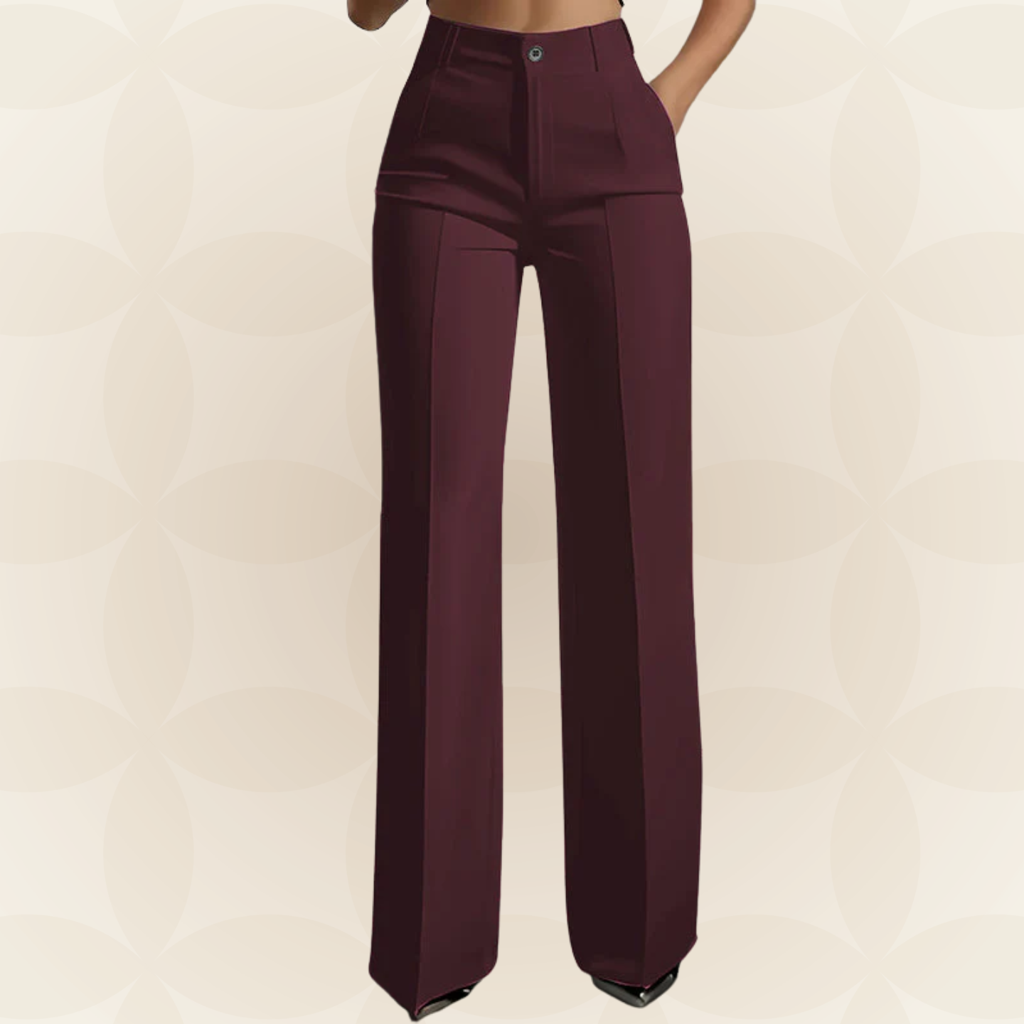 Marjan – Elegante Pantalón de Cintura Alta