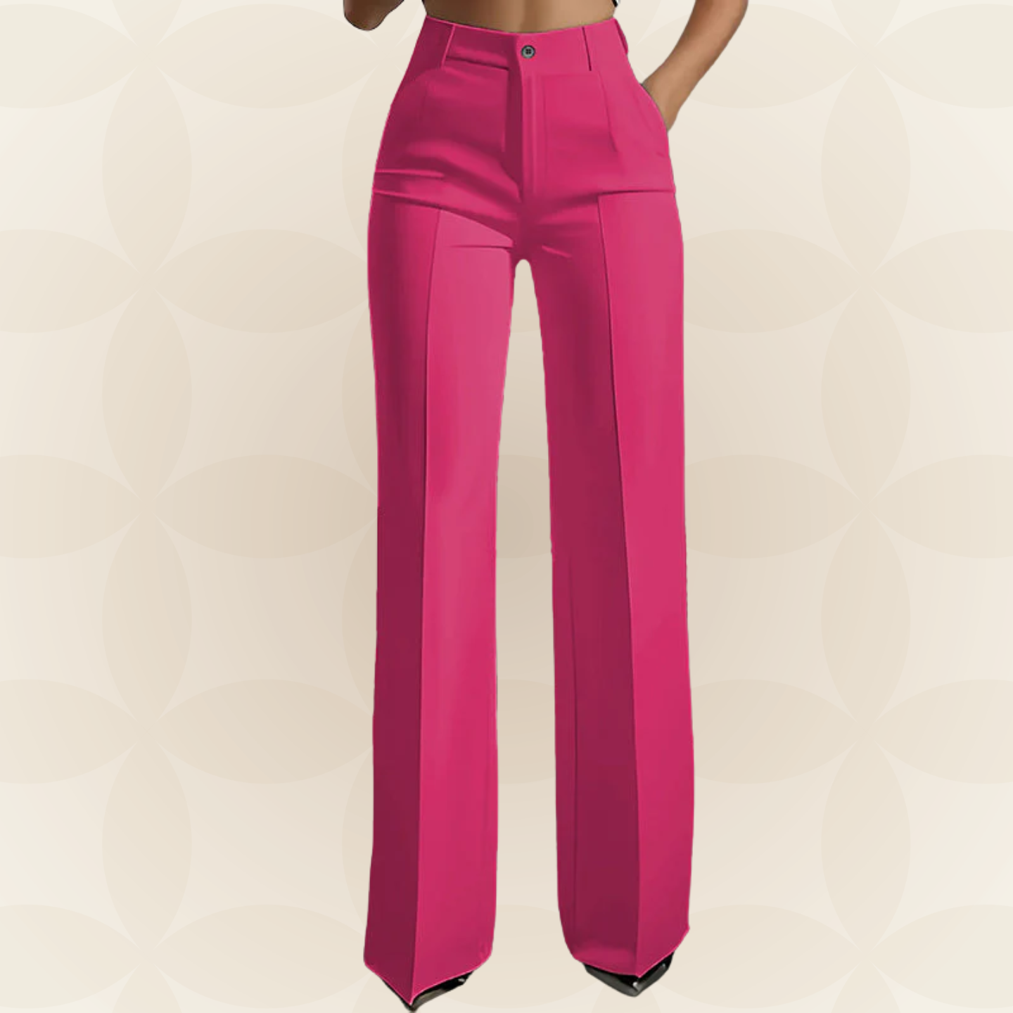 Marjan – Elegante Pantalón de Cintura Alta