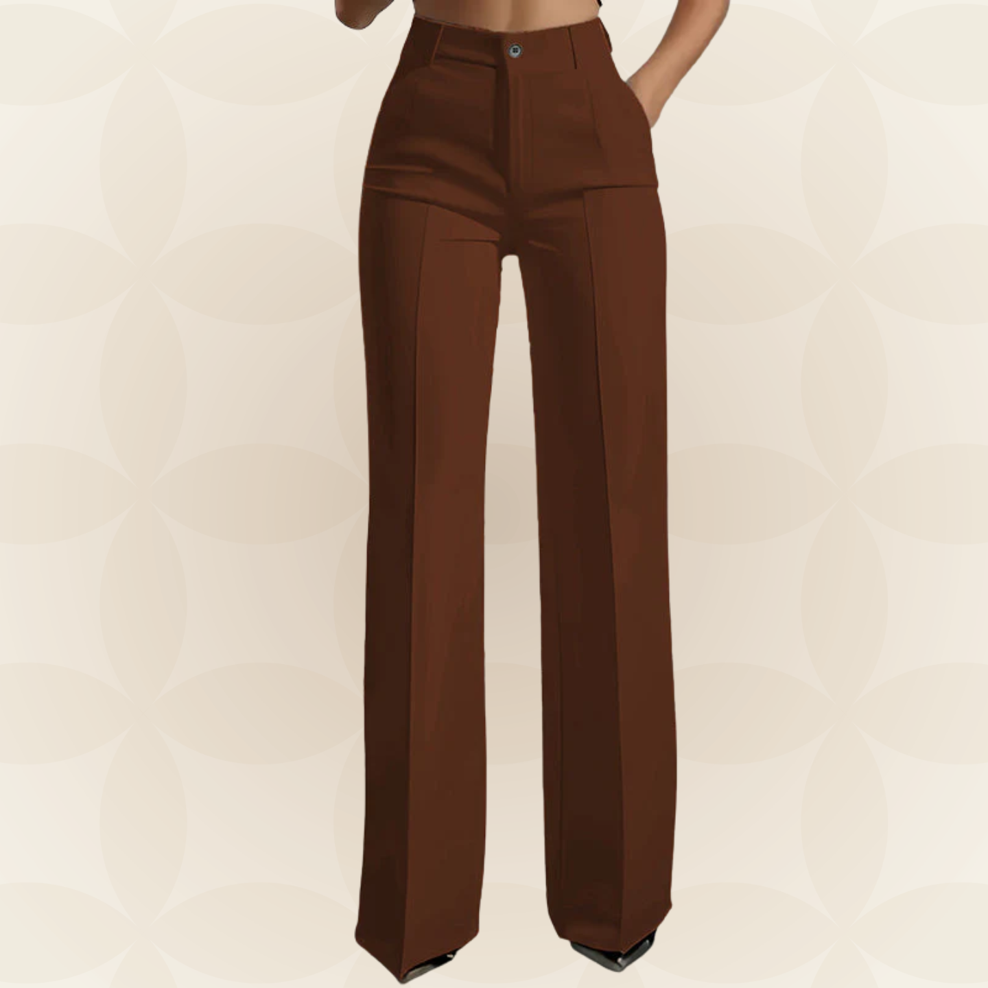 Marjan – Elegante Pantalón de Cintura Alta