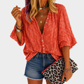 Blusa Coral Brisa con Botones