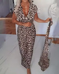 Hedwig | Vestido Midi con Estampado de Leopardo