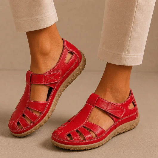 Sandalias cómodas Velora Balance de piel — Premium-Soft · Antideslizantes · Ligerísimas