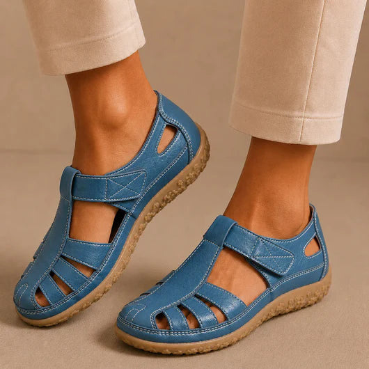 Sandalias cómodas Velora Balance de piel — Premium-Soft · Antideslizantes · Ligerísimas