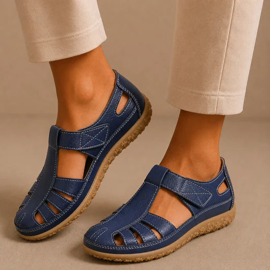 Sandalias cómodas Velora Balance de piel — Premium-Soft · Antideslizantes · Ligerísimas