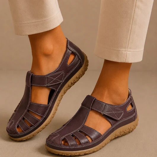Sandalias cómodas Velora Balance de piel — Premium-Soft · Antideslizantes · Ligerísimas