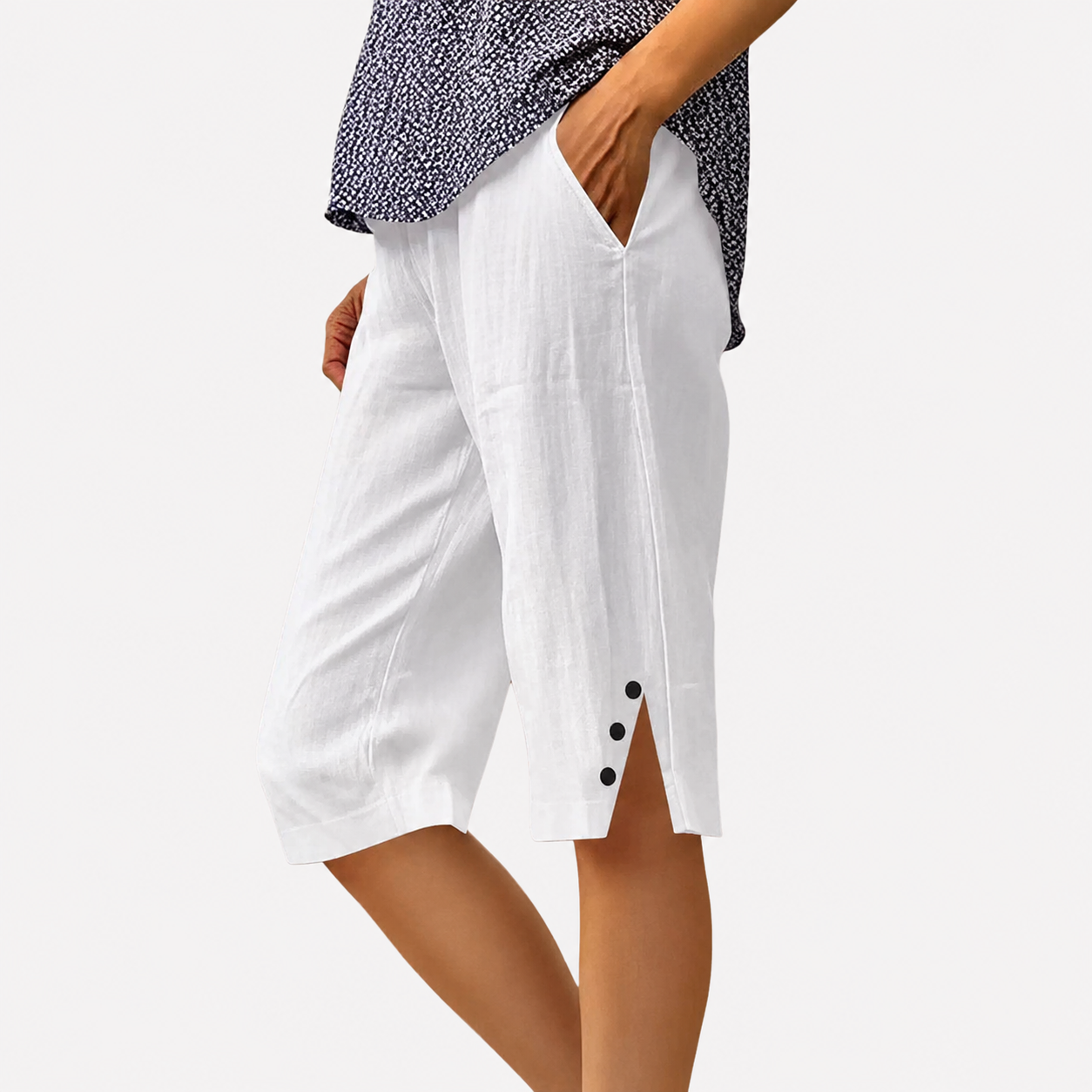 Esther – Bermuda Cómoda con Detalles