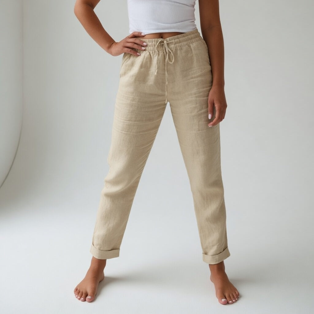 Albertine™ — Pantalón Fluido 100% Algodón Confort Natural