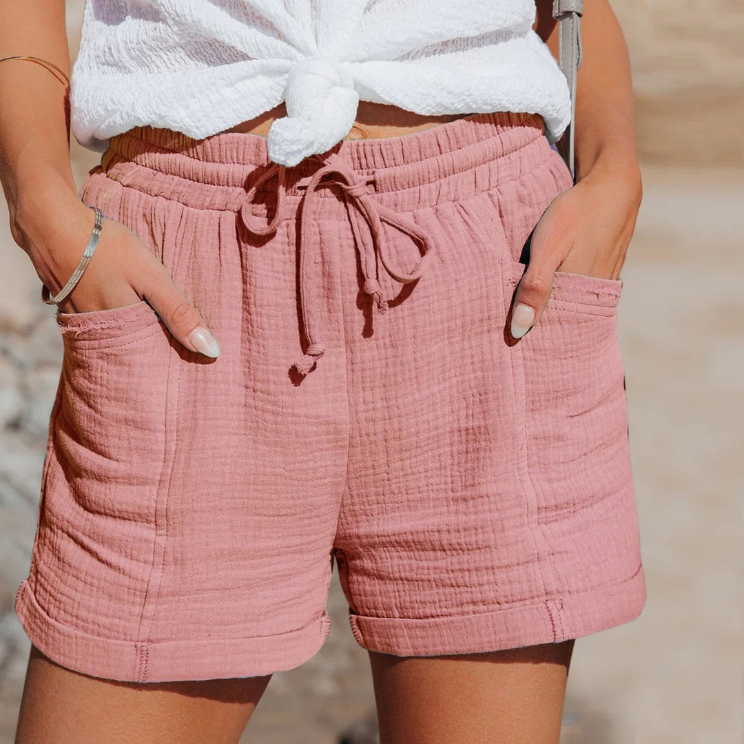 Hanneke – Short Cómodo con Bolsillos