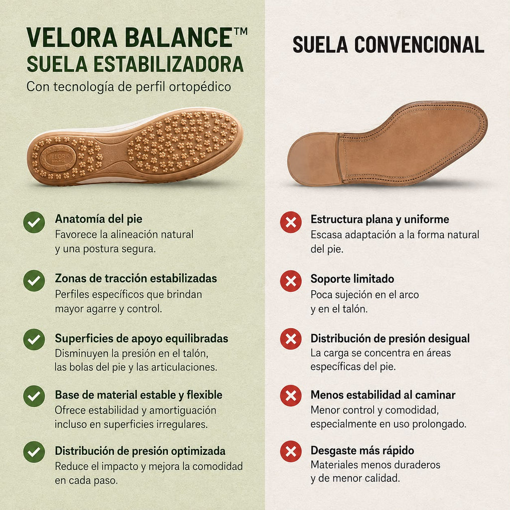 Sandalias cómodas Velora Balance de piel — Premium-Soft · Antideslizantes · Ligerísimas