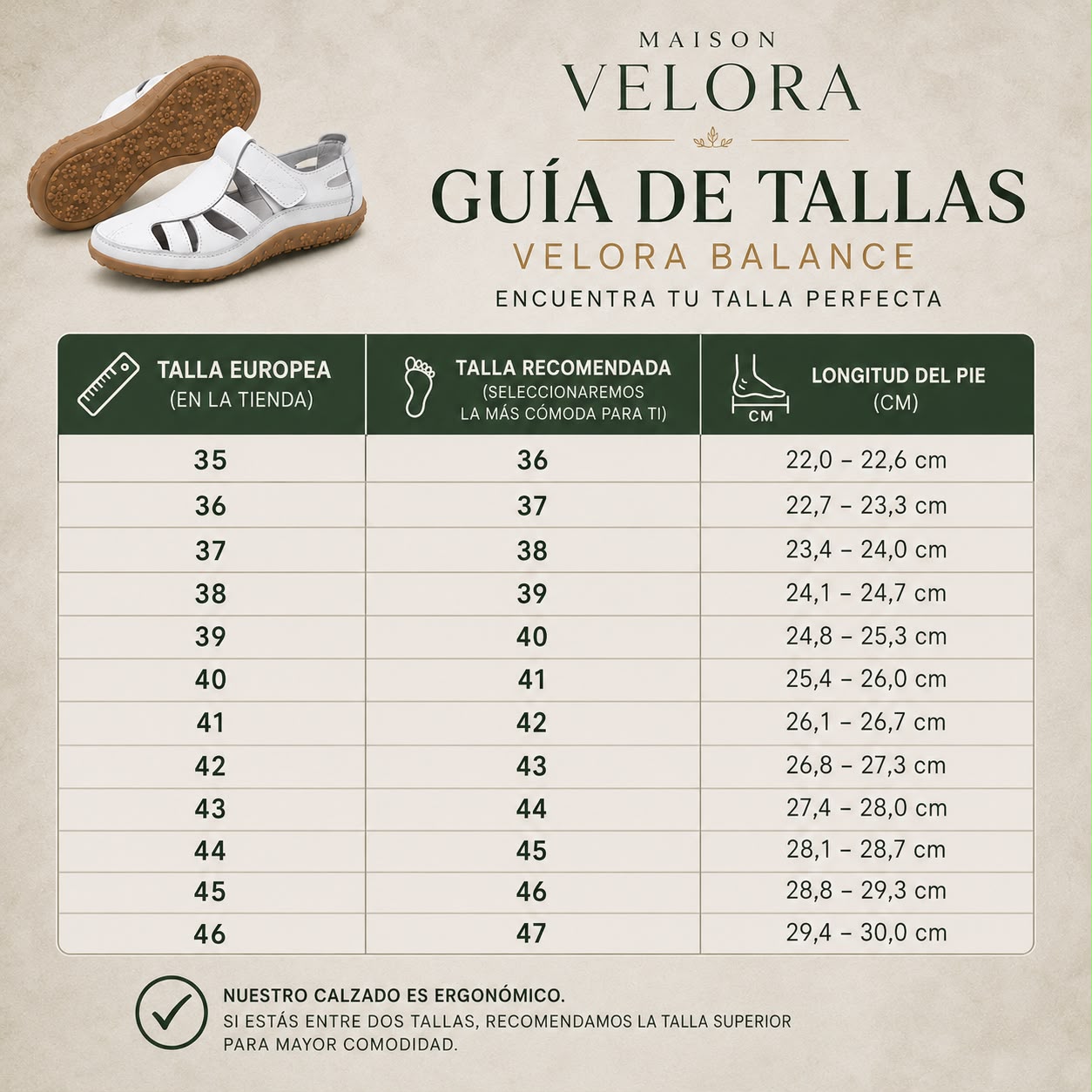 Sandalias cómodas Velora Balance de piel — Premium-Soft · Antideslizantes · Ligerísimas