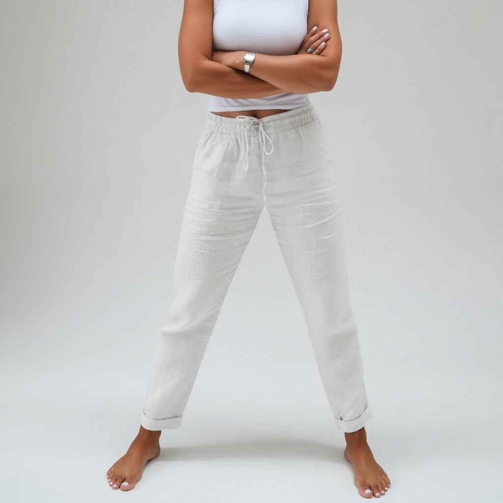 Albertine™ — Pantalón Fluido 100% Algodón Confort Natural