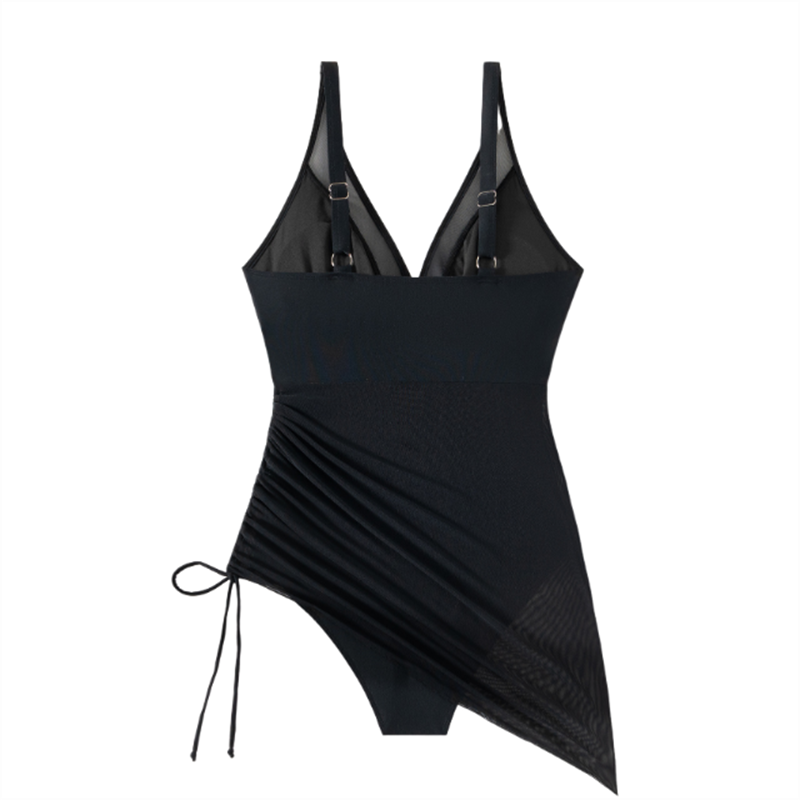 Vestido de Baño de Malla Sexy de Una Pieza para Mujer