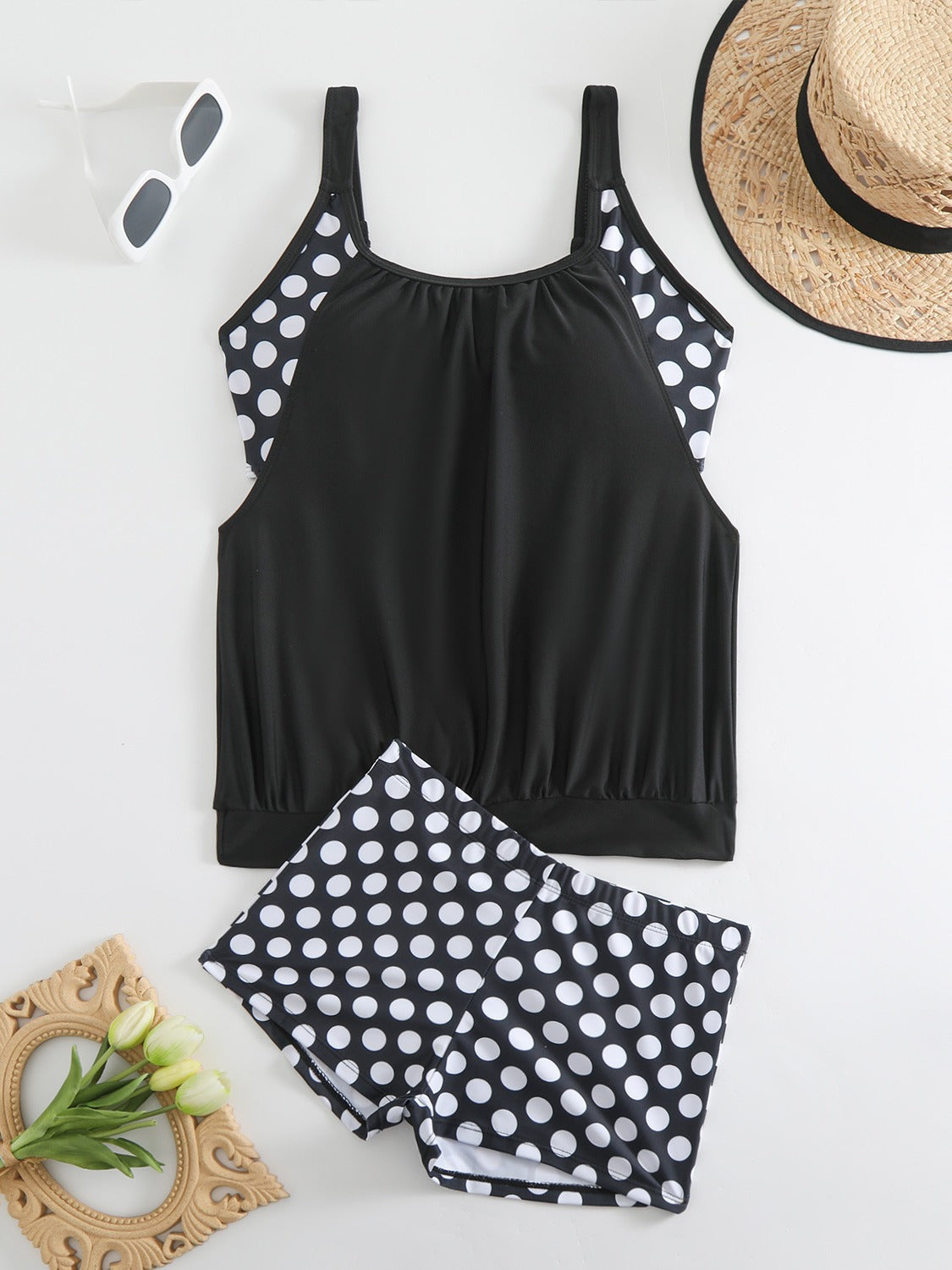 Bikini de Dos Piezas con Lunares para Mujer
