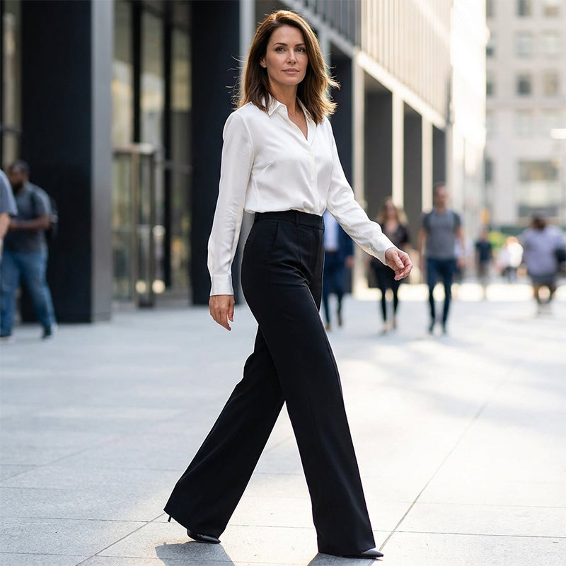 Marjan – Elegante Pantalón de Cintura Alta