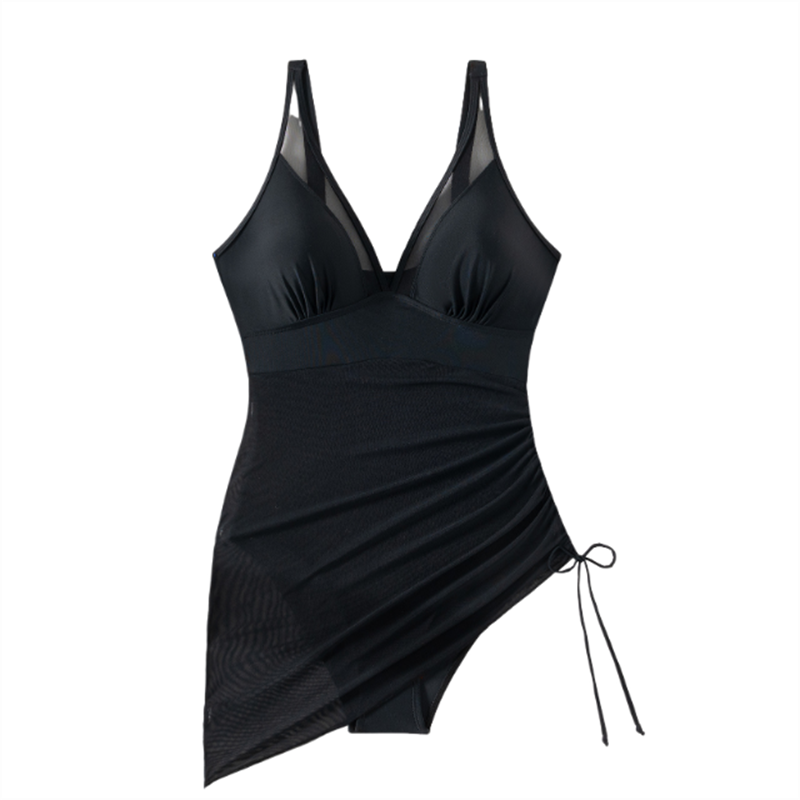 Vestido de Baño de Malla Sexy de Una Pieza para Mujer